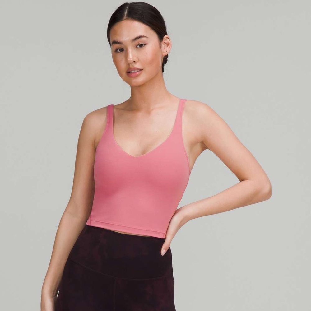 lululemon athletica Rose Pink Tank Crop Top